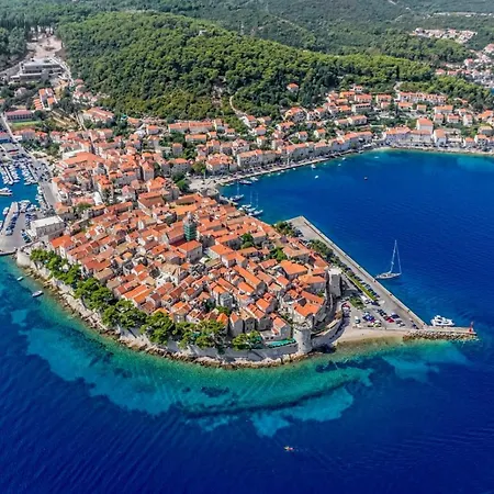 In Karbuni With Sea View, Terrace, Air Conditioning, W-lan 3609-1 Blato (Korcula)